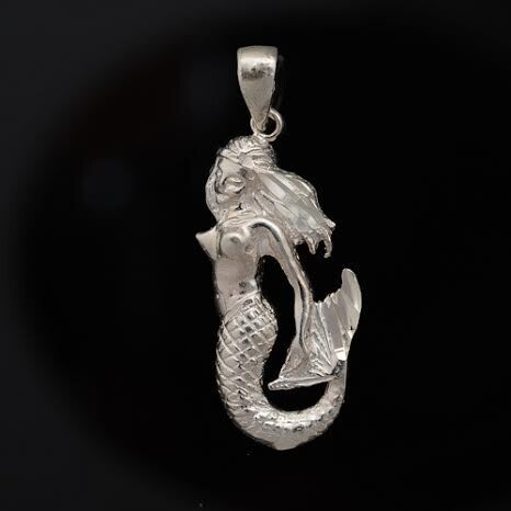 Sterling Silver Mermaid Pendant