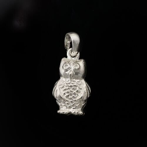 Sterling Silver Owl Pendant