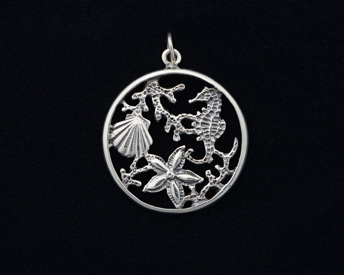Sterling Silver Tropical Pendant