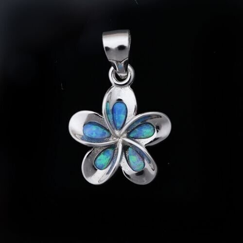 Opal Flower Pendant