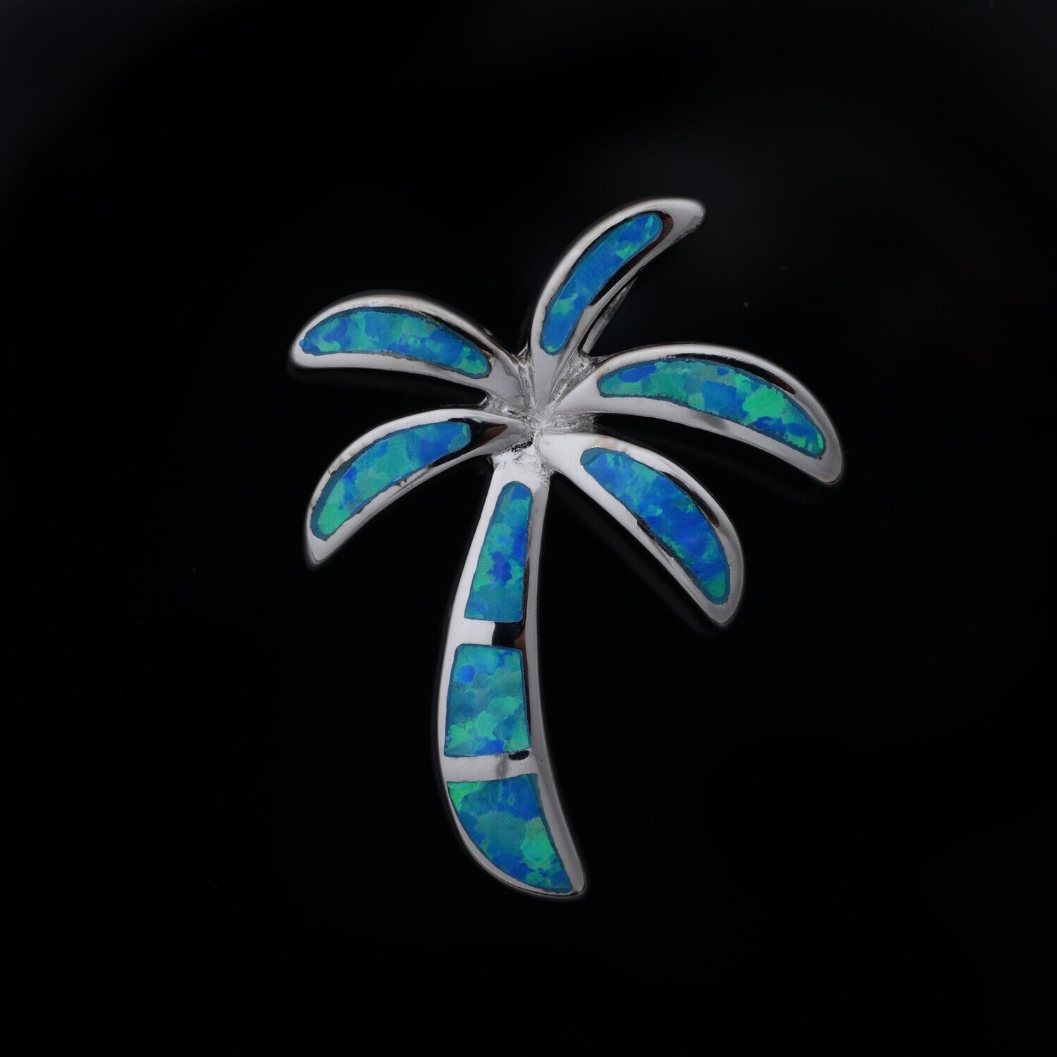 Opal Palm Tree Pendant