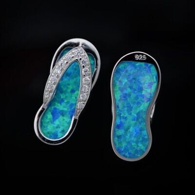Opal Flip Flop Pendant