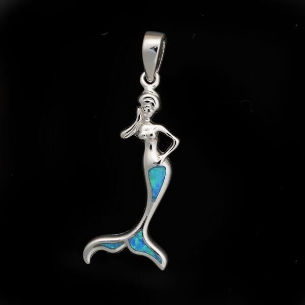 Opal Mermaid Pendant