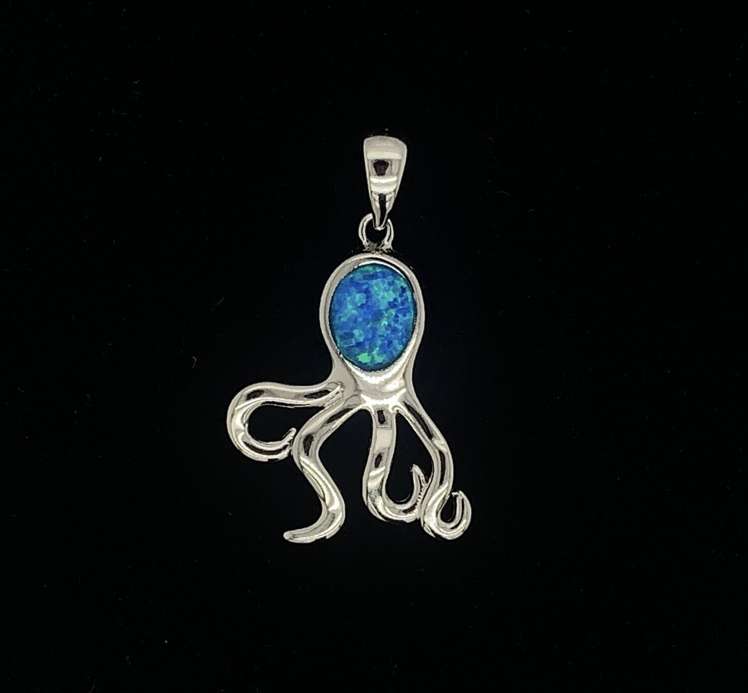 Opal Octopus Pendant
