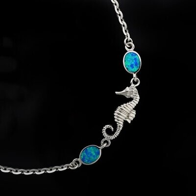 Opal Seahorse Bracelet
