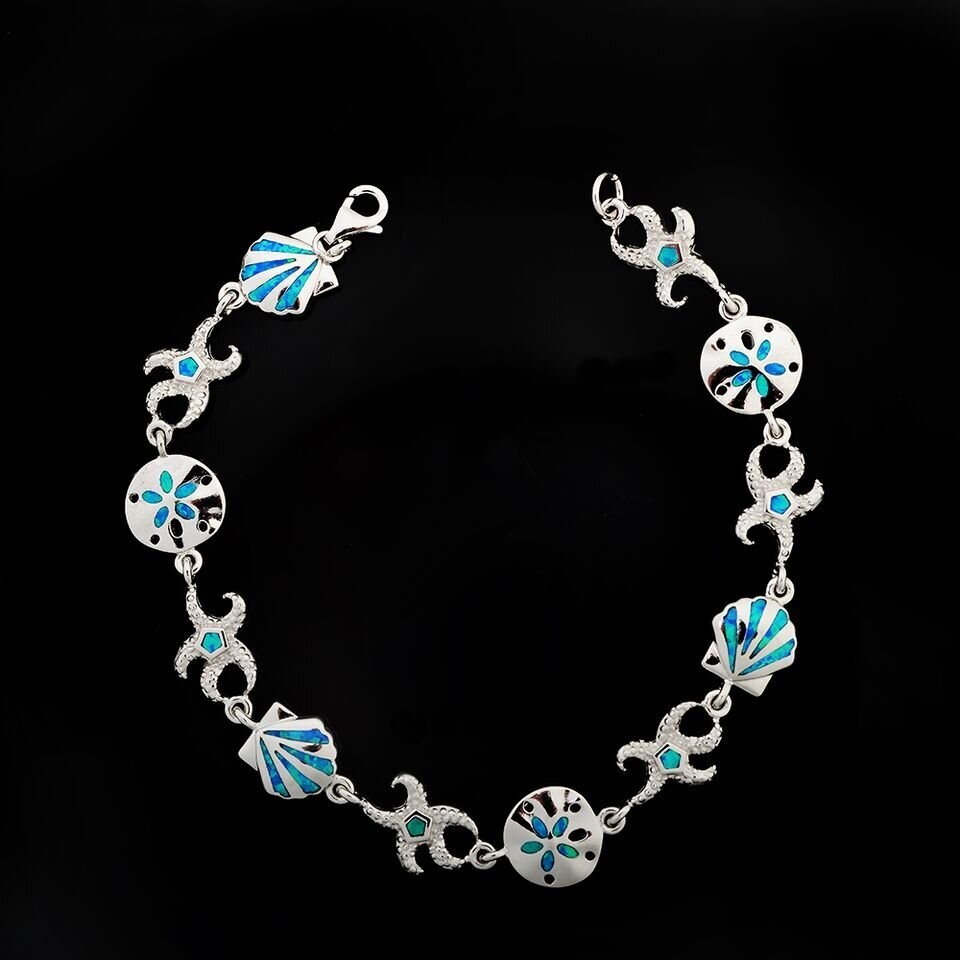 Opal Sand Dollar/Shell/Starfish Bracelet