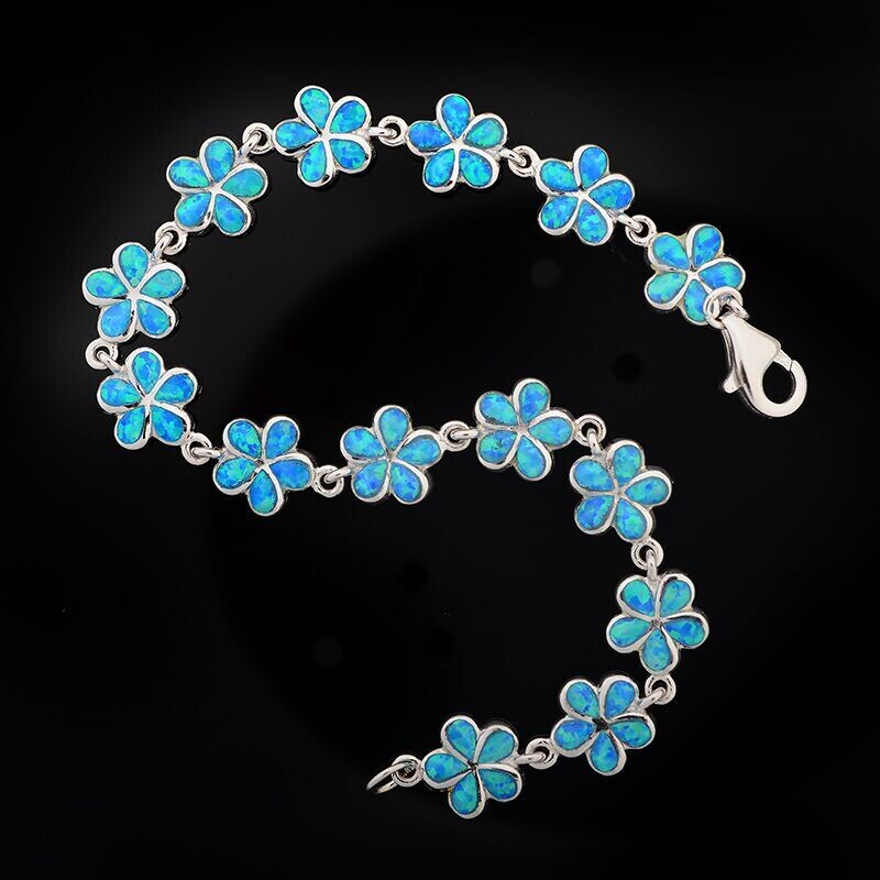 Opal Flower Bracelet