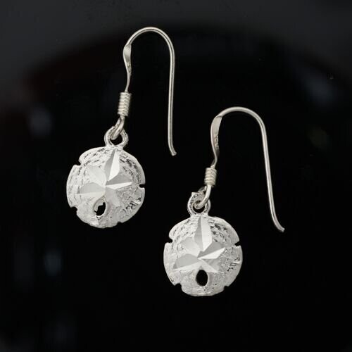 Sterling Silver Sand Dollar Earrings