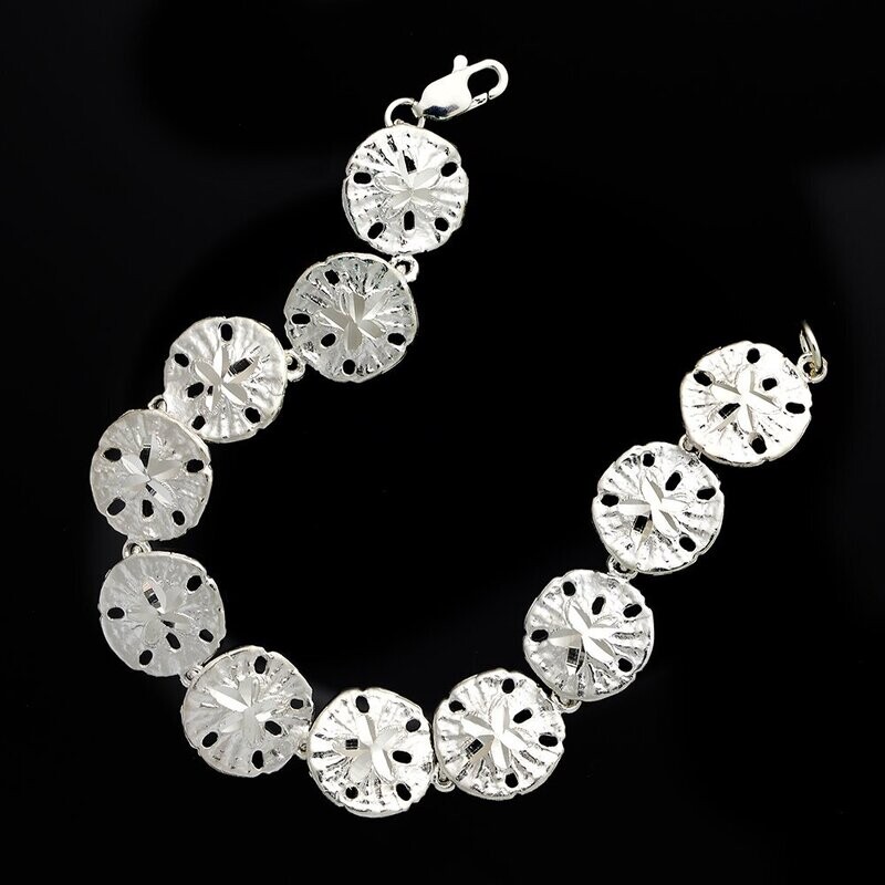 Sterling Silver Sand Dollar Bracelet