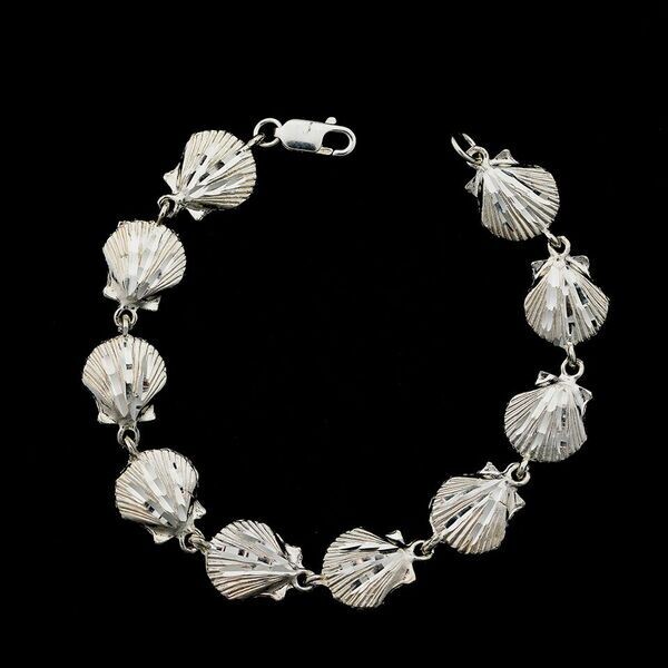 Sterling Silver Shell Bracelet
