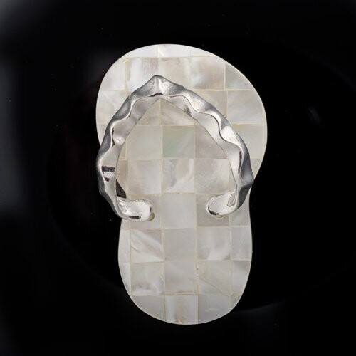 Mother-of-Pearl Flip Flop