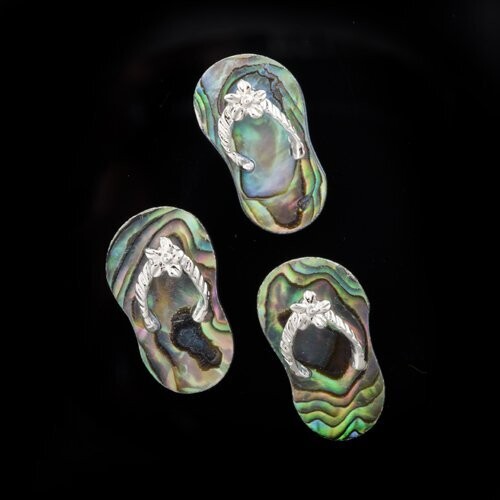 Abalone Flip Flop Pendant