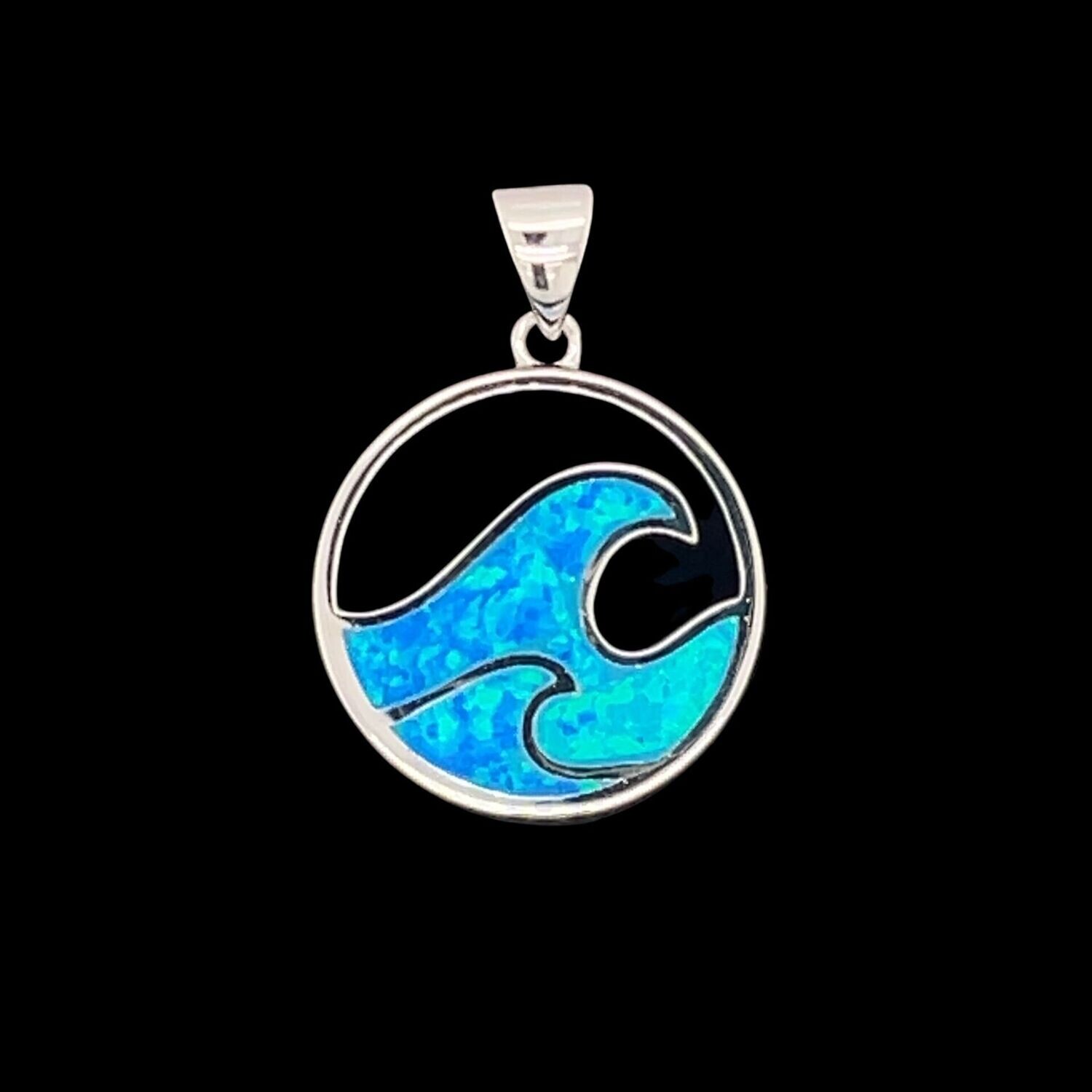 Opal Wave Pendant