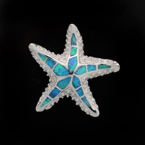 Opal Starfish Pendant