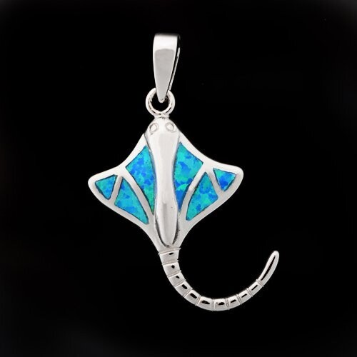 Opal Manta Ray Pendant