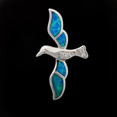 Opal Bird Pendant
