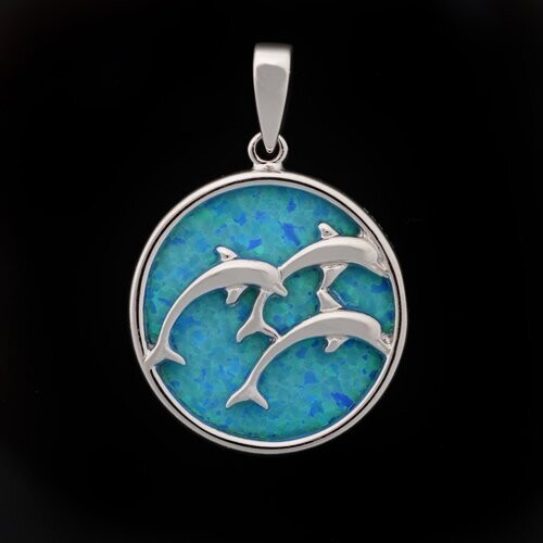 Opal Dolphin Pendant