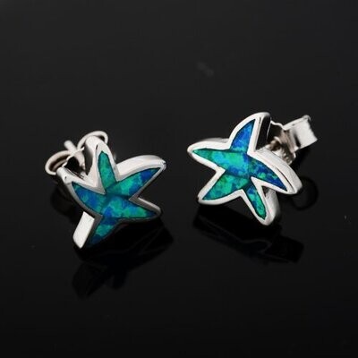 Opal Starfish Earrings
