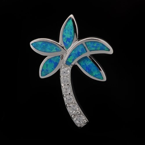 Opal Palm Tree Pendant