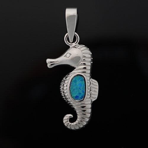 Opal Seahorse Pendant