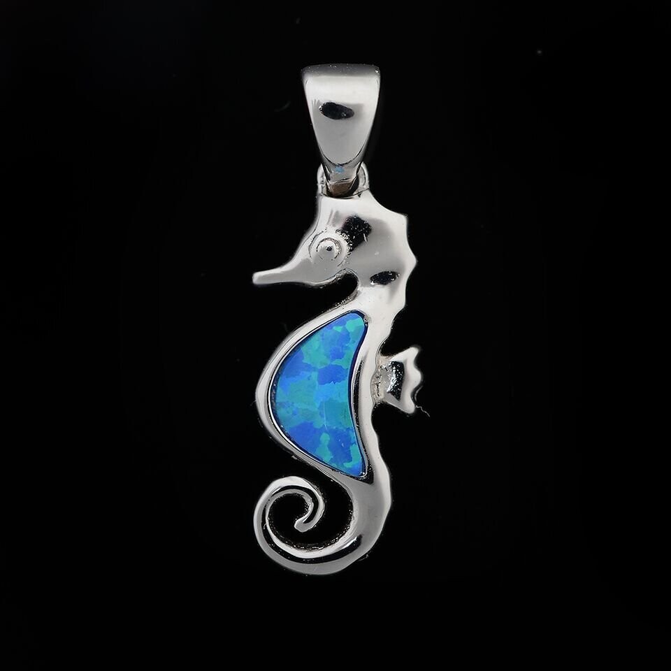 Opal Seahorse Pendant