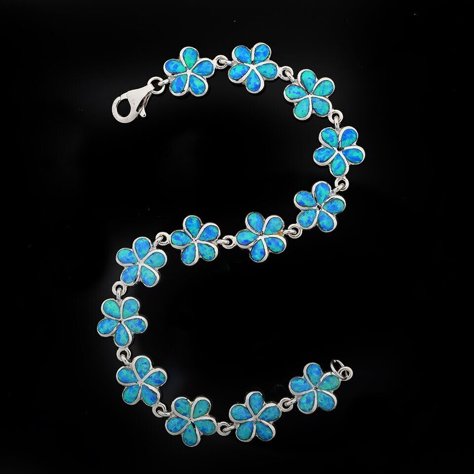 Opal Flower Bracelet