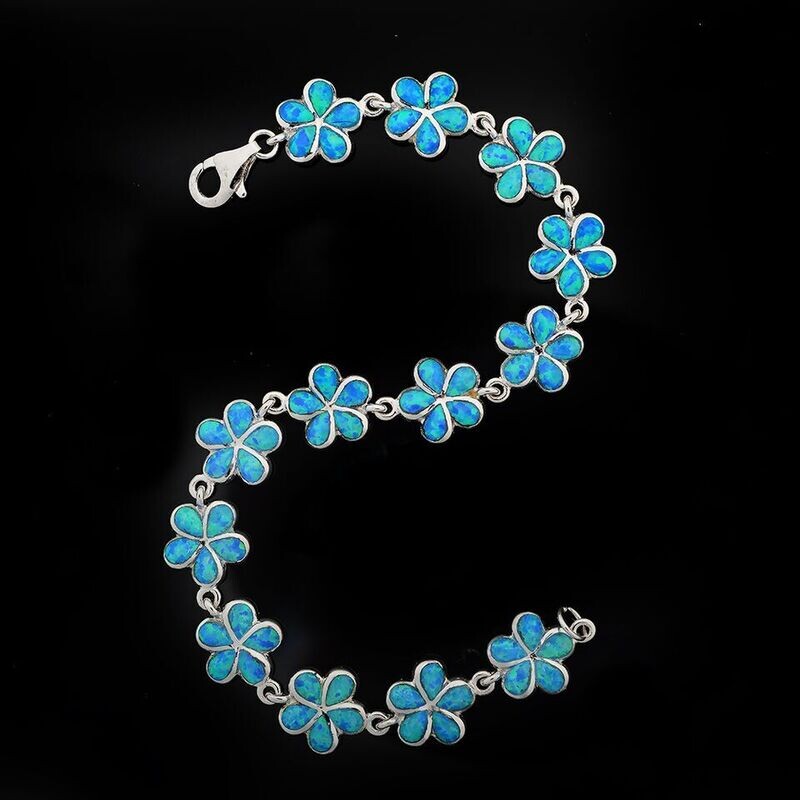 Opal Flower Bracelet