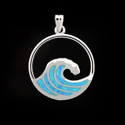 Opal Wave Pendant
