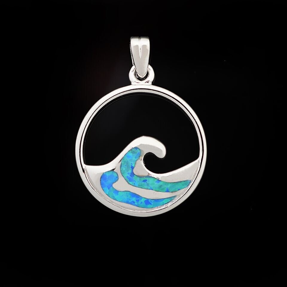 Opal Wave Pendant
