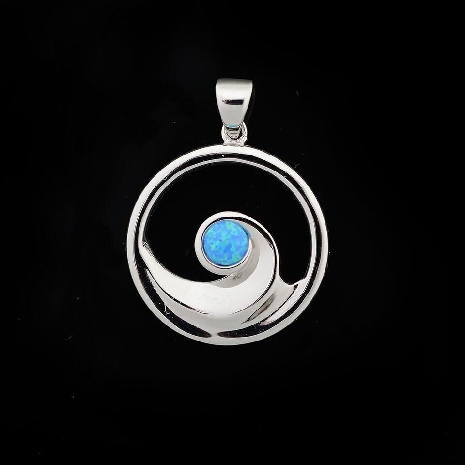 Opal Wave Pendant