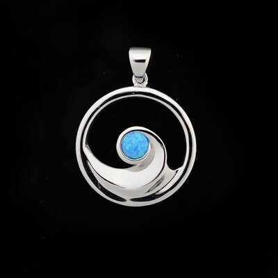 Opal Wave Pendant