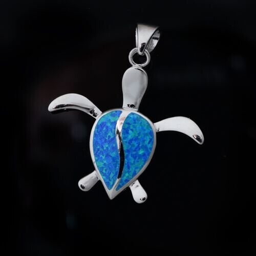 Opal Turtle Pendant