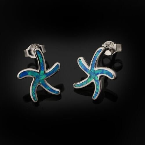 Opal Starfish Earrings