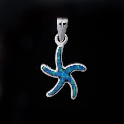 Opal Starfish Pendant