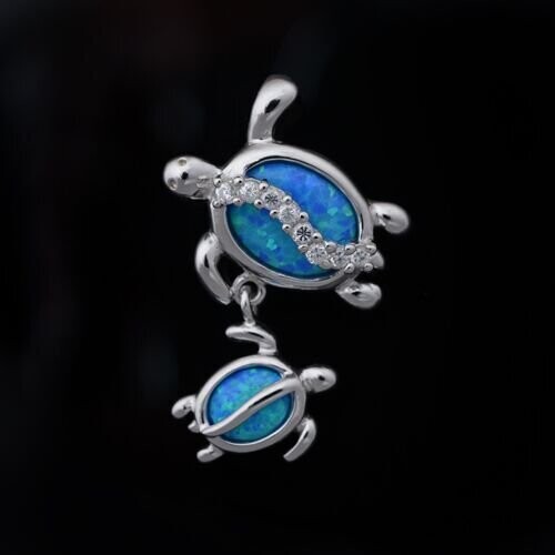 Opal Turtle Pendant
