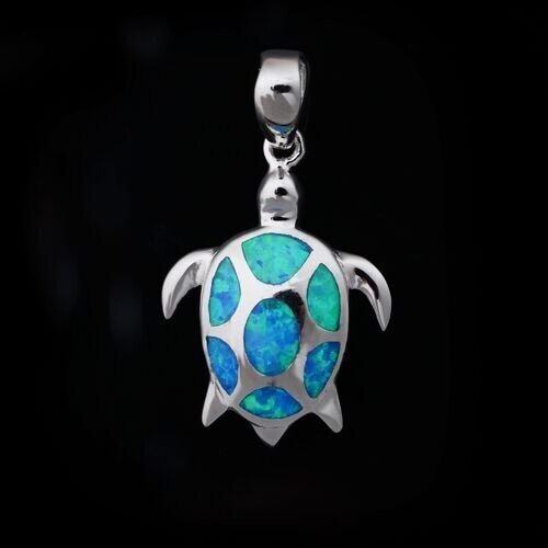 Opal Turtle Pendant