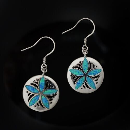 Opal Sand Dollar Earrings