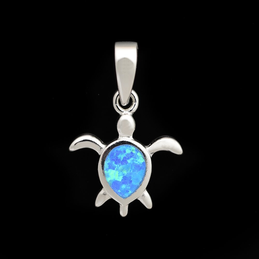 Opal Turtle Pendant