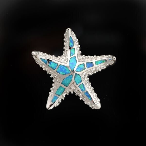 Opal Starfish Pendant
