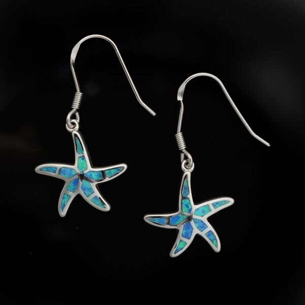 Opal Starfish Earrings