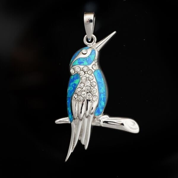 Opal Bird Pendant