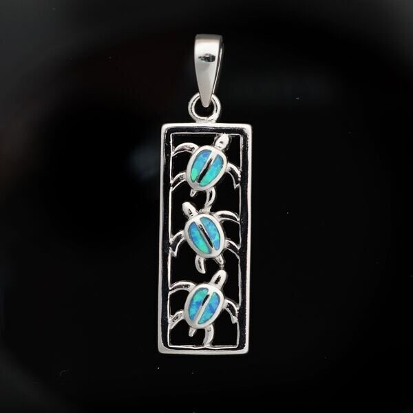 Opal Turtle Pendant