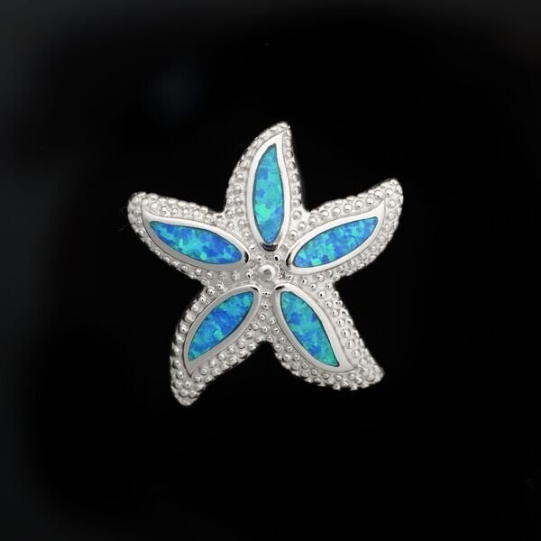 Opal Starfish Pendant