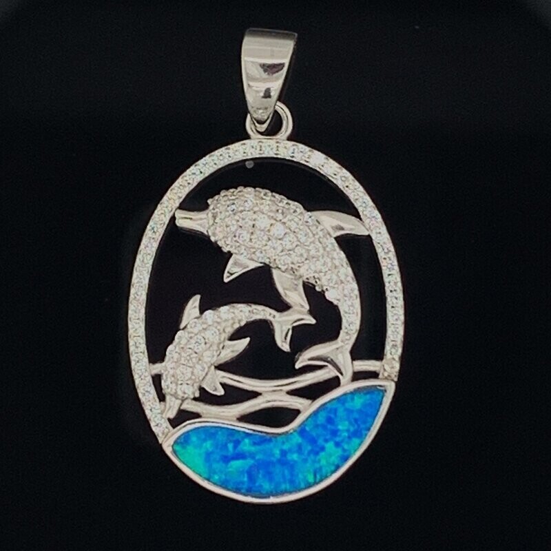 Opal Dolphin Pendant ***RETIRED DESIGN***