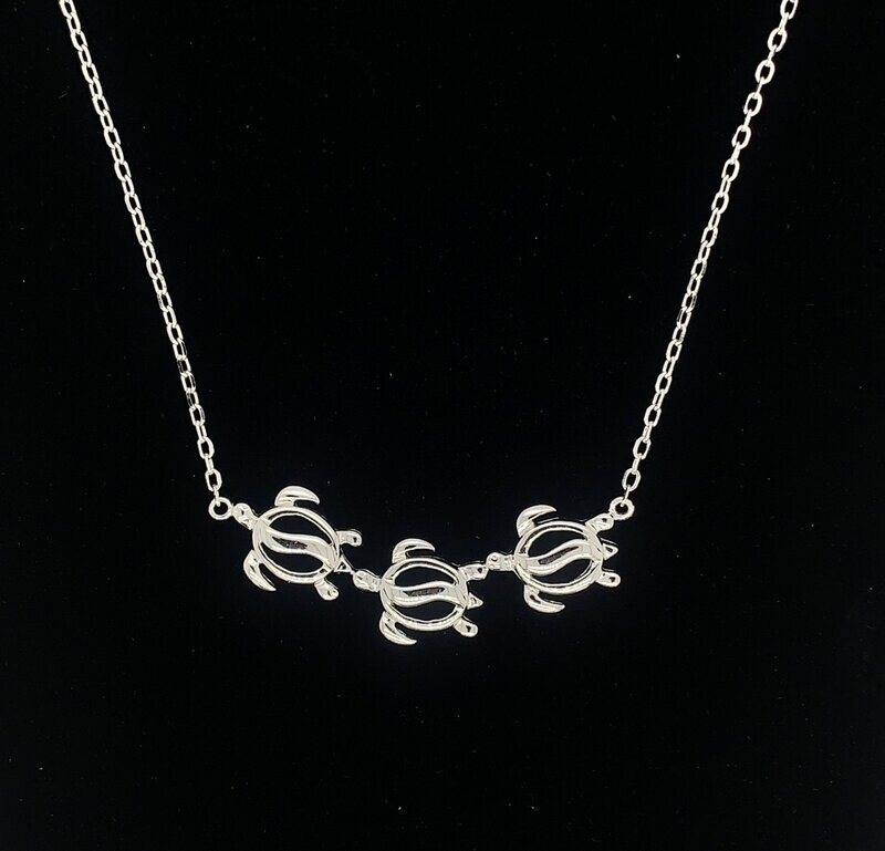 Sterling Silver Turtle Necklace