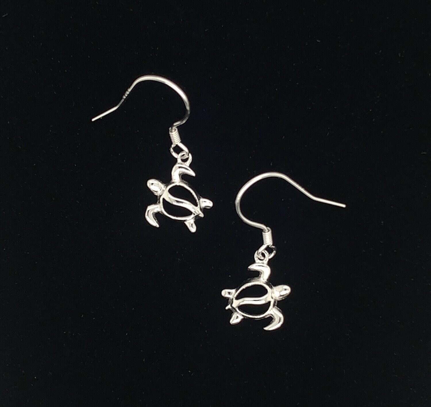 Sterling Silver Turtle Earrings