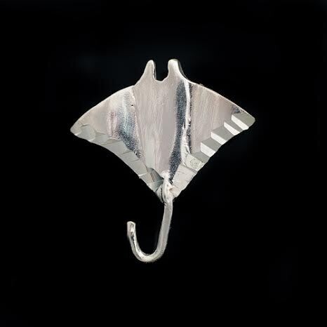 Sterling Silver Manta Ray Pendant