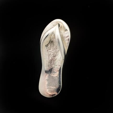 Sterling Silver Flip Flop Pendant