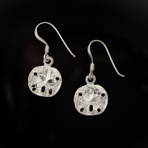 Sterling Silver Sand Dollar Earrings