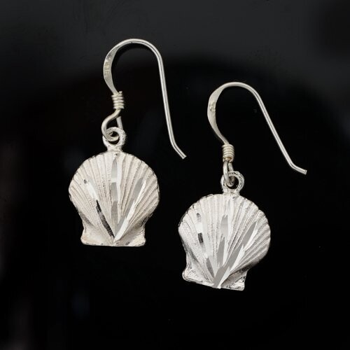 Sterling Silver Shell Earrings